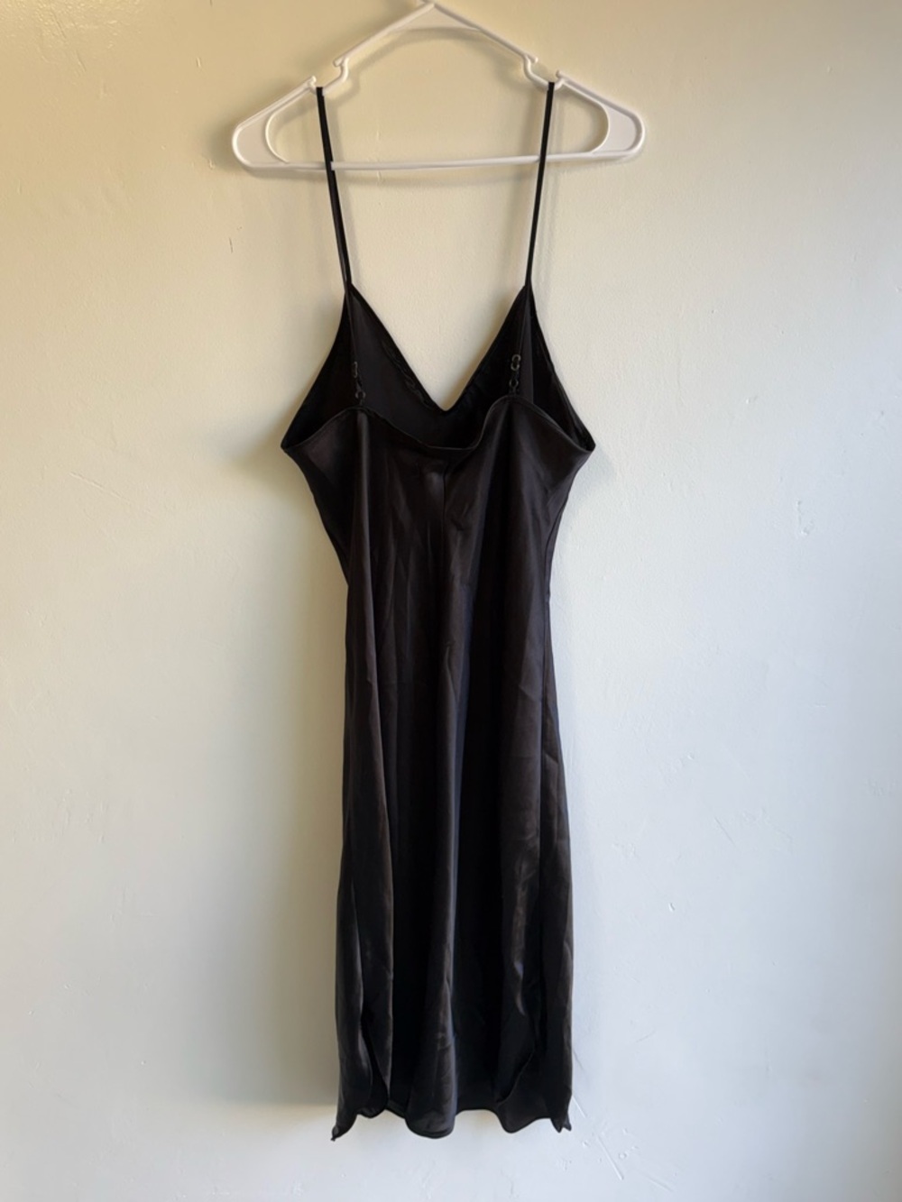 Vintage Cinema Etoile Black Slip Nightgown size Large - Picture 2 of 6